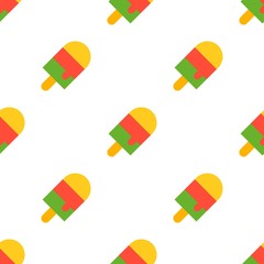Ice pop seamless pattern for use as wrapping paper gift or wallpaper and printing, summer theme