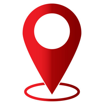 pin icon on white background. flat style. map sign. location for your web site design, logo, app, UI. map pointer symbol. navigation icon.