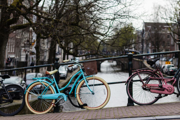 Fototapeta na wymiar Vélo à Amsterdam