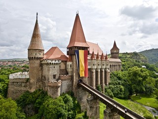 Fototapeta na wymiar Corvin Castle, Hunyadi or Hunedoara Romania