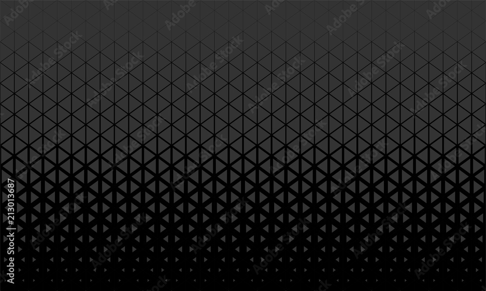 Poster abstract polygon black and grey graphic triangle pattern.