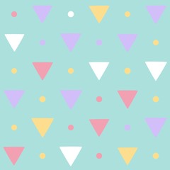 Seamless pattern with triangles on a light background. Vector repeating texture. - 213013831