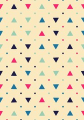 Seamless pattern with small triangles - 213014220