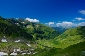 Fototapeta na wymiar Fagaras Mountains Panorama