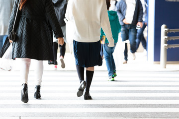 通行人と横断歩道