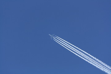 Airplane on travel