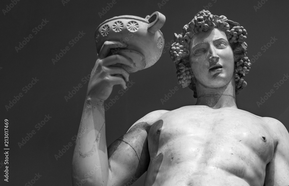 Canvas Prints dionysus bacchus wine statue portrait