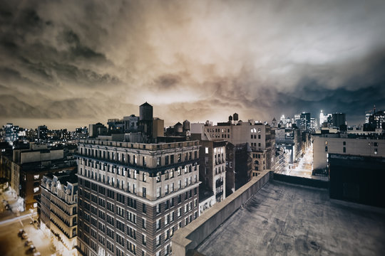 Orage sur New-York