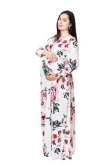 Beautiful pregnant woman in dress
