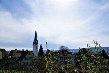 Kirche in Zollikon im Kanton Zürich in der Schweiz