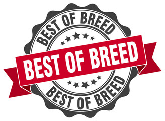 best of breed stamp. sign. seal