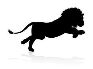 Silhouette Lion