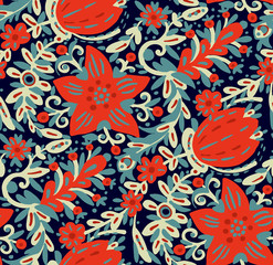 Flowers in Doodle style