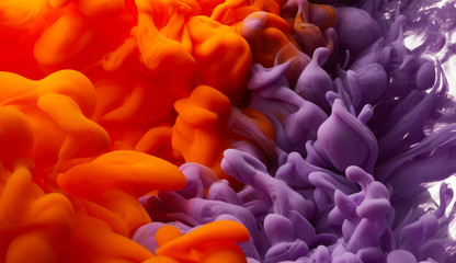 Ink in water bakcground