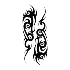 Fotobehang Tattoo tribal vector designs. tattoos ideas designs – tribal tattoo pattern vector illustration © Rudvi