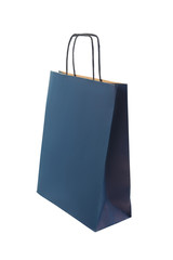 Ecological recycling dark blue paper package, packet, bag