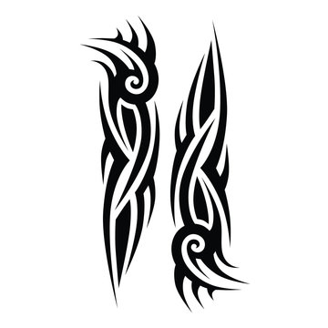 Tattoo tribal vector designs. tattoos ideas designs – tribal tattoo pattern vector illustration