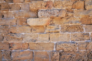 Limestone Wall Israel Caesarea Maritima
