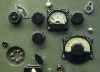 old industrial electronics gauge instruments
