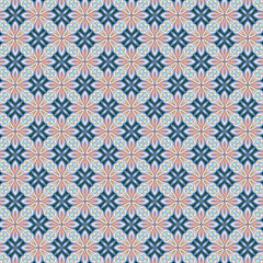 Fototapeta premium Colorful digital art, Oriental pattern, geometric texture, Mystical motif, Abstract background, Fantastic design. 