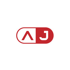 Initial Letter AJ Logo Template Design