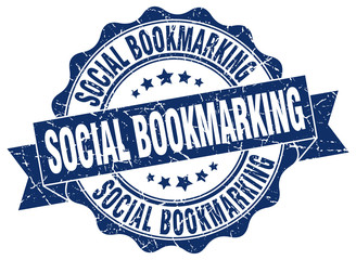 Obraz premium social bookmarking stamp. sign. seal