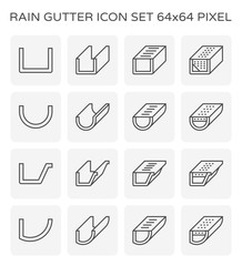 rain gutter icon