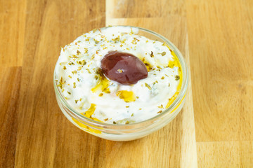 Greek traditional dzadziki