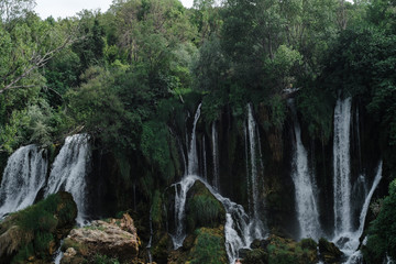 Kravice Waterfalls landscape in the mountains, Bosnia and Herzegovina