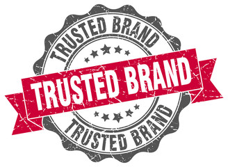 trusted brand stamp. sign. seal