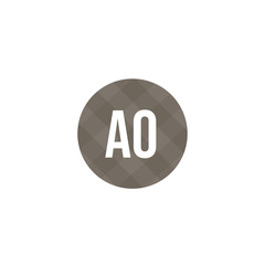 Initial Letter AO Logo Template Design