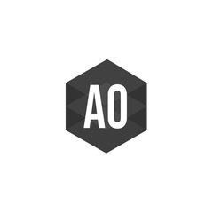 Fototapeta premium Initial Letter AO Logo Template Design