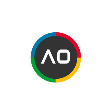 Initial Letter AO Logo Template Design