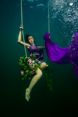 Mermaid on the swing