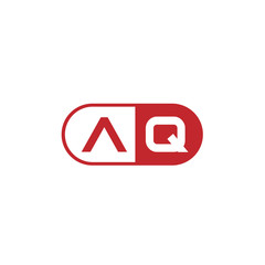Initial Letter AQ Logo Template Design