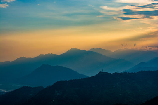 A dusky sunset in Himalaya