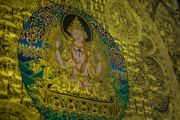 Buddhist god painting