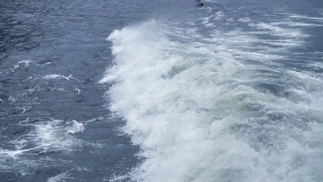 wild water movement in slow motion