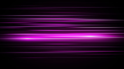 Glowing streaks.Beautiful light flares on dark background. Luminous abstract sparkling lined...