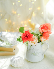 marshmallows and roses