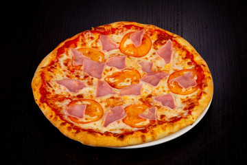 Delicious Prosciutto pizza