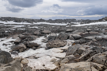 A rocky landscape in Iceland