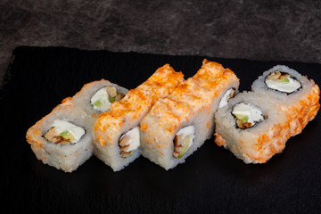 Japanese roll with salmon