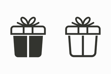 Gift box surprise icon.