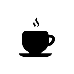 Coffee cup icon simple flat style illustration image