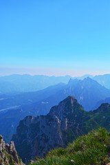 great hike on the Strada delle 52 gallerie - beautiful landscape in Italy with spectacular views - road of 52 tunnels