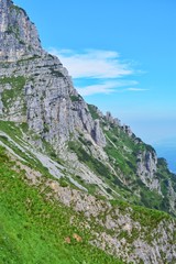 great hike on the Strada delle 52 gallerie - beautiful landscape in Italy with spectacular views - road of 52 tunnels