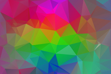 Obraz premium Multicolor rainbow abstract background of triangles, all the colors of the rainbow