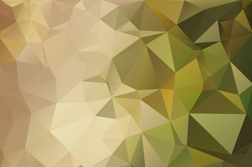 Colorful abstract background from triangles, green and yellow gradient color. Military background. Paintball