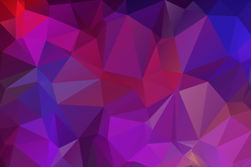 Cool purple, blue abstract background of triangles.